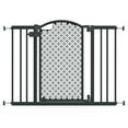 thumbnail interactive-video image 1 of Ingenuity Modern Home Walk-Thru Safety Pet and Baby Gate, Grey, Openings from 28-42" Wide, 30' Tall, 1 of 14