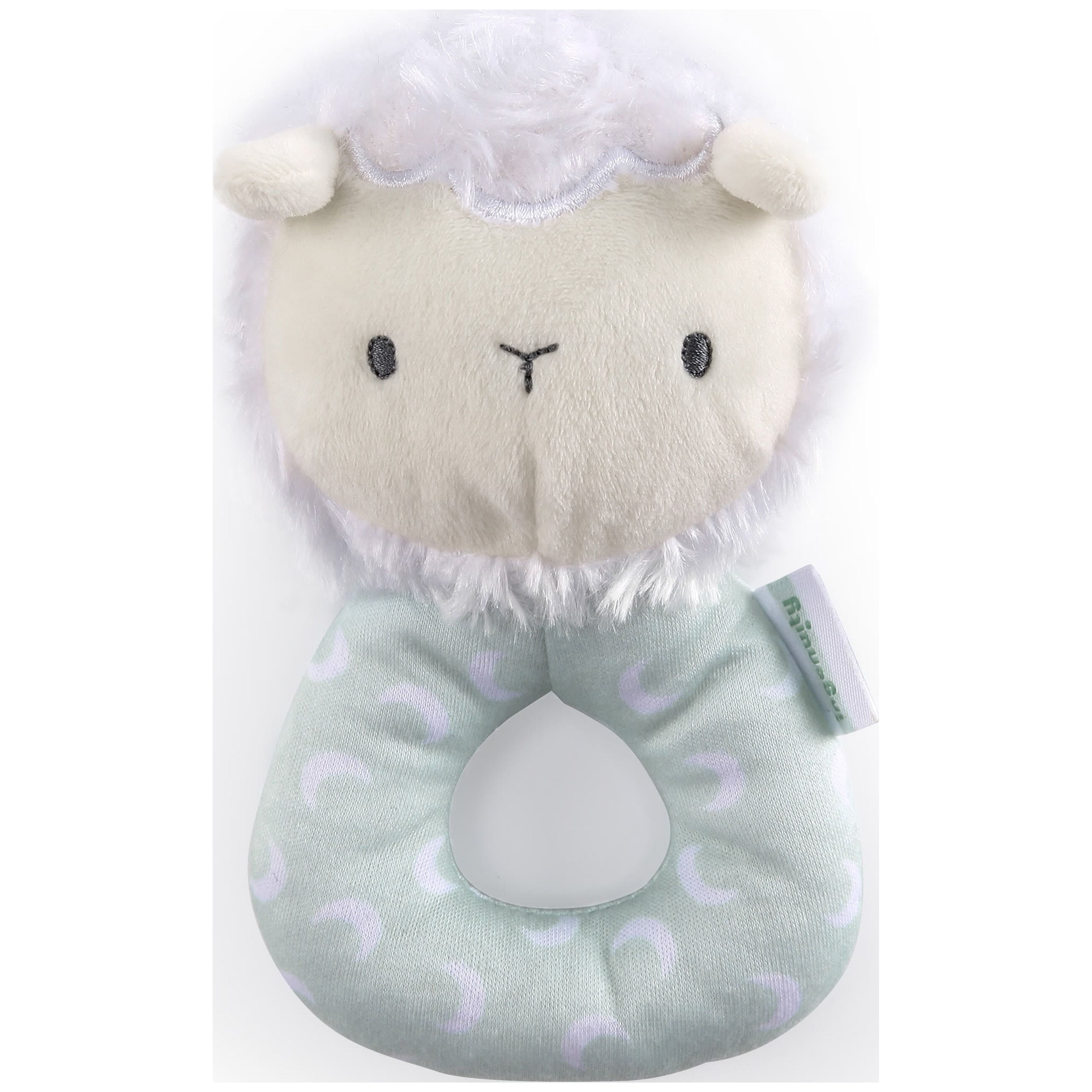 Ingenuity Premium Soft Plush Ring Rattle - Sheppy the Sheep, Ages Newborn +