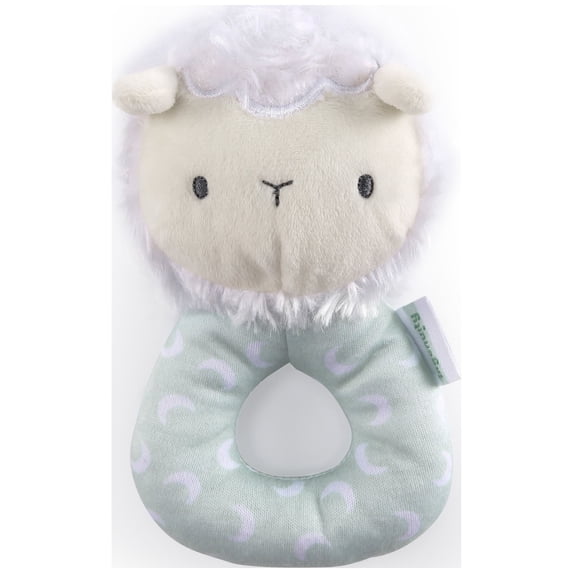 Ingenuity Premium Soft Plush Ring Rattle - Sheppy the Sheep, Ages Newborn +