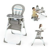 Ingenuity Proper Positioner Create Up! Multi-Mode Folding High Chair - Covertible Activity Desk and Tower, 9 Modes of Use, Soulful Skies, Ages 0 Months to 5 Years