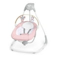 thumbnail image 1 of Ingenuity SimpleComfort Compact Baby Swing with Rotating Toy Bar, 6 Speeds, for Ages 0-9 Months, USB Powered, Pink, 1 of 17