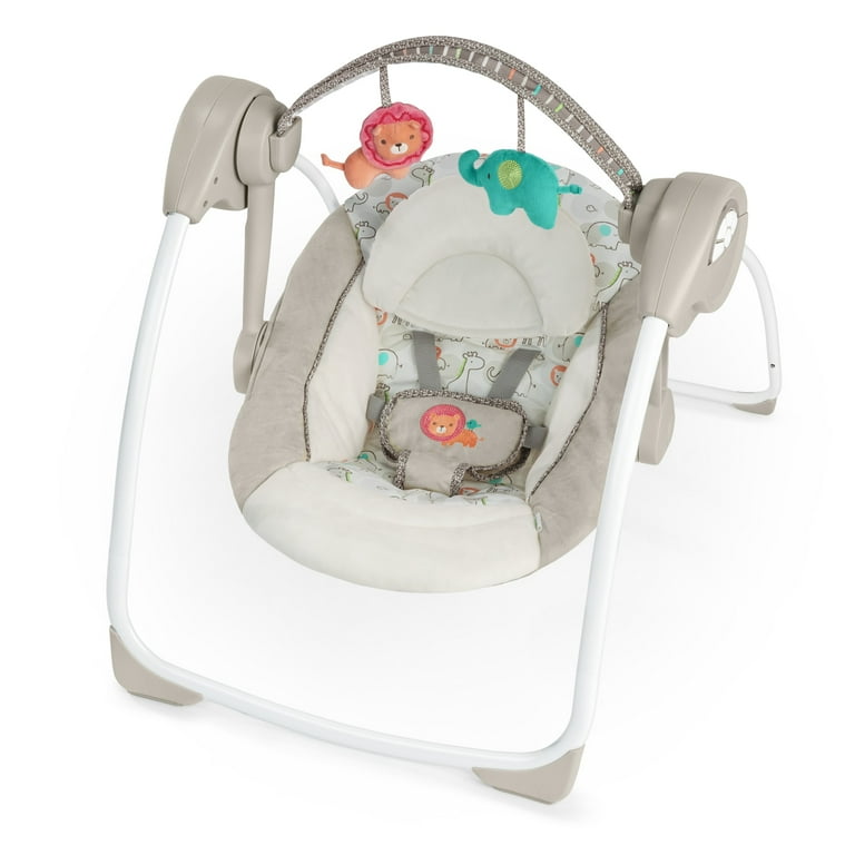 Ingenuity Soothe 'N Delight 6-Speed Portable Baby Swing with Music