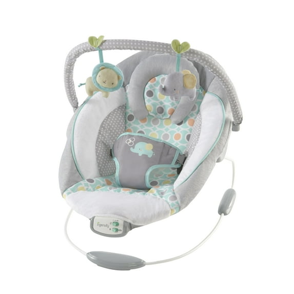 Ingenuity Soothing Baby Bouncer with Vibrating Infant Seat & Music Morrison, Gray, Unisex, Ages 0-6 Months