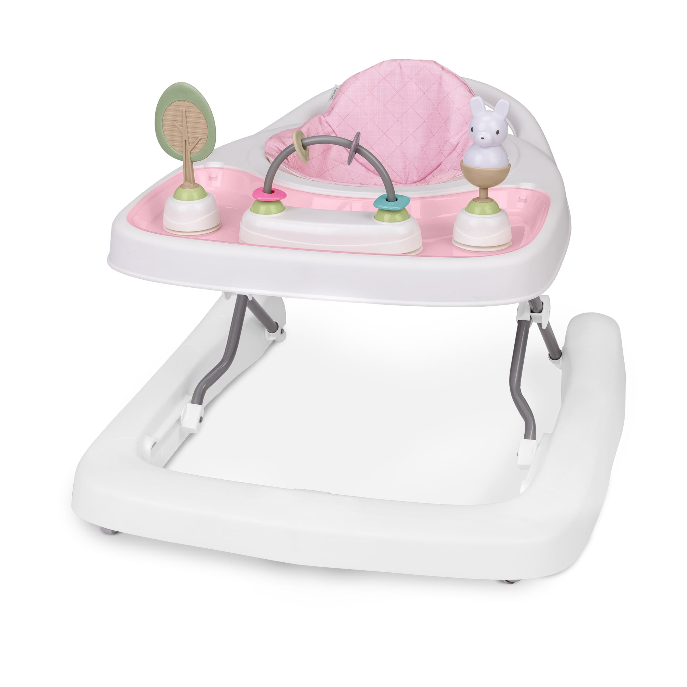Ingenuity Step & Sprout 3-in-1 Foldable Baby Activity Walker with Removable Toys Ages 6 months +, First Forest