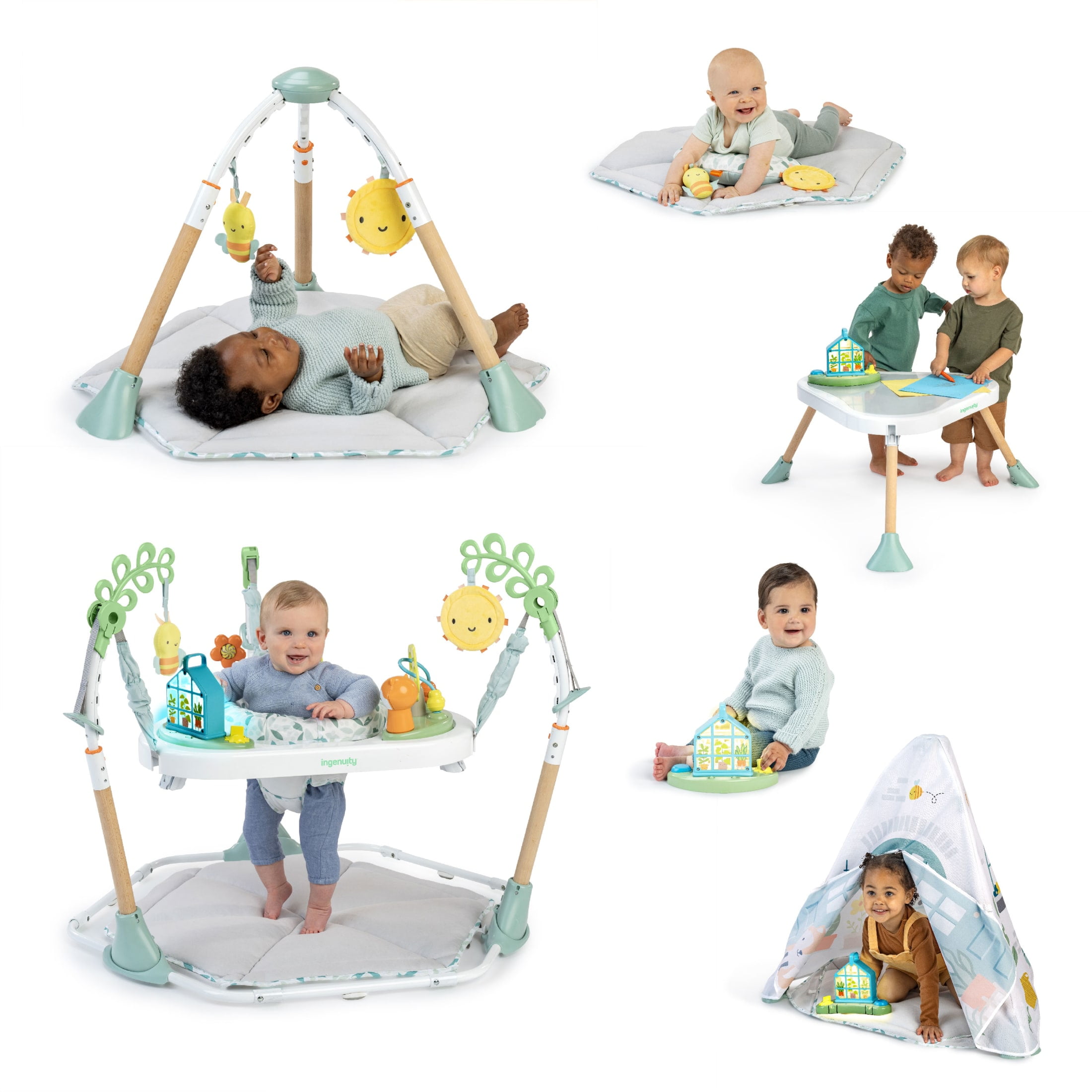 Tummy-to-Toes 6-in-1 Milestones Center with Adjustable Height and Music