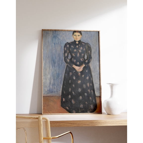 Inger in Black and Violet Munch Art