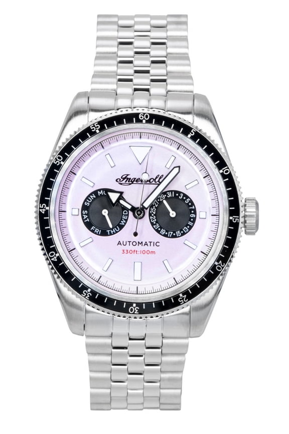 Ingersoll Outlaw Stainless Steel Pink Dial Automatic I17201 Men's Watch
