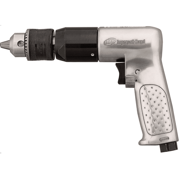 Ingersoll Rand 1/2 Inch Keyed Chuck Air Drill, 500 RPM, 0.5 HP, 10.6in-lb Torque, Pistol Grip