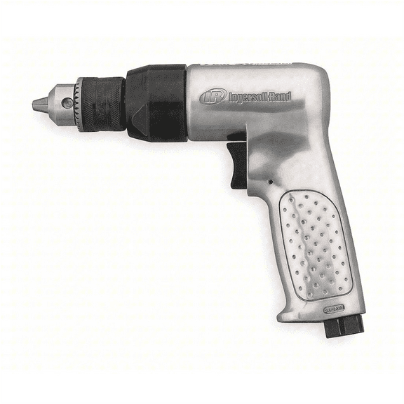 Ingersoll Rand 3/8" Pistol Grip Air Drill, Keyed Chuck, Non-reversible, 2000 RPM, 0.5 HP