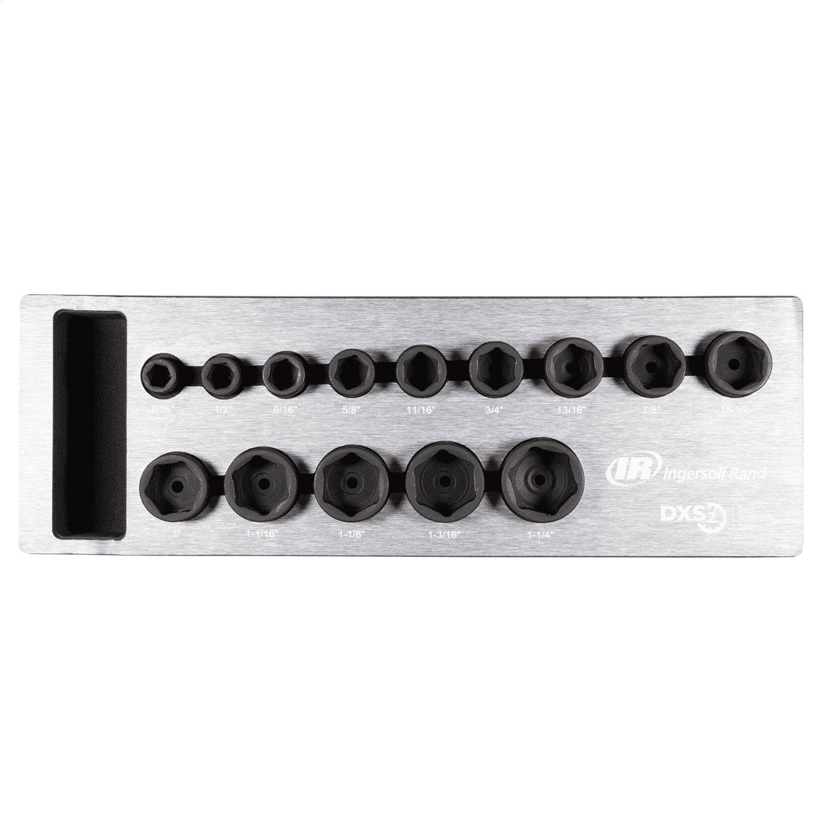 Ingersoll Rand DXS2 Drive Hex SAE Impact Socket Set, 14-Piece