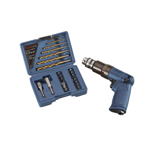Ingersoll Rand 7804KA 1/4" Mini Air Drill Driver Kit, Pistol Grip