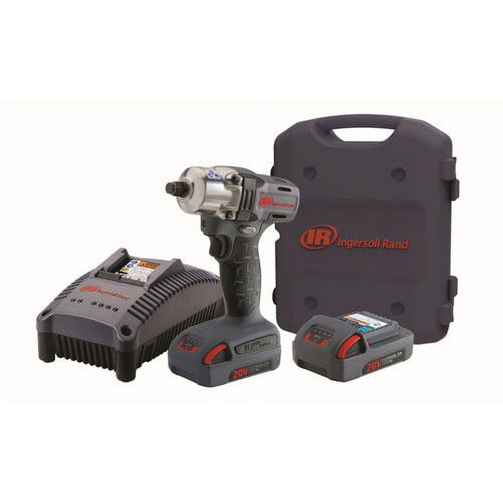 Ingersoll Rand W5150-K2 20V 1.5 Ah Cordless Lithium-Ion 1/2 in. Mid-Torque  Impact Wrench with 2 Batteries