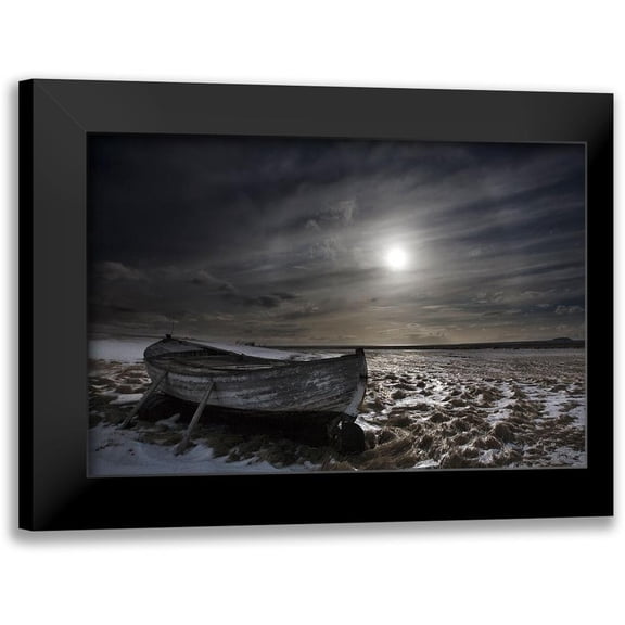 Ingibergsson, Bragi 24x17 Black Modern Framed Museum Art Print Titled - Old Boat