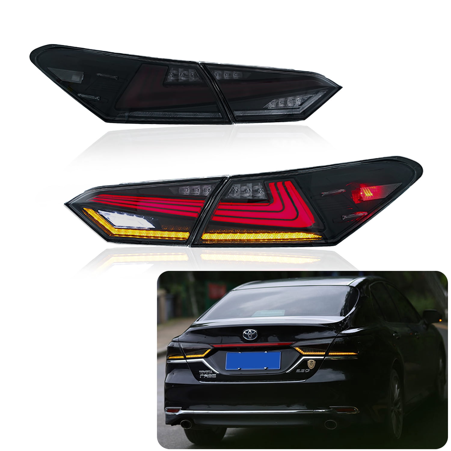 Inginuity Time LED Tail Lights For Toyota Camry 2018 2019 2020