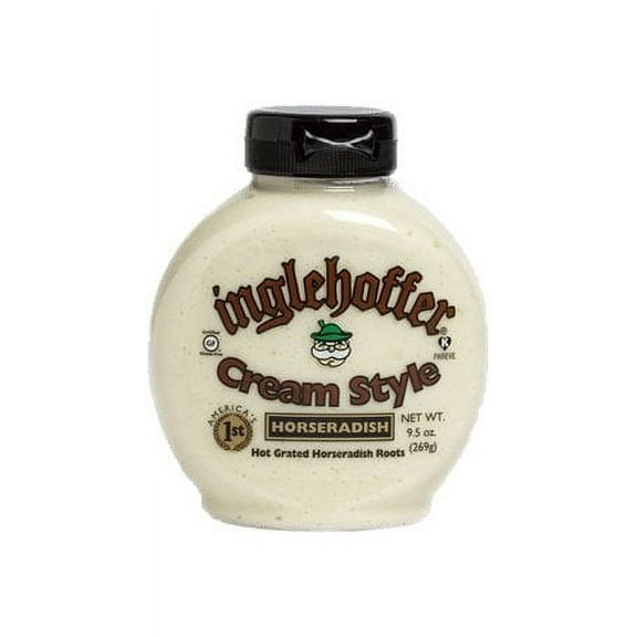 Inglehoffer Cream Style Horseradish, 9.5 Ounce Squeeze Bottles (Pack of 6)