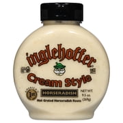 Inglehoffer Cream Style Prepared Horseradish in 9.5 oz Bottle - Allergen-Free Gourmet Condiment