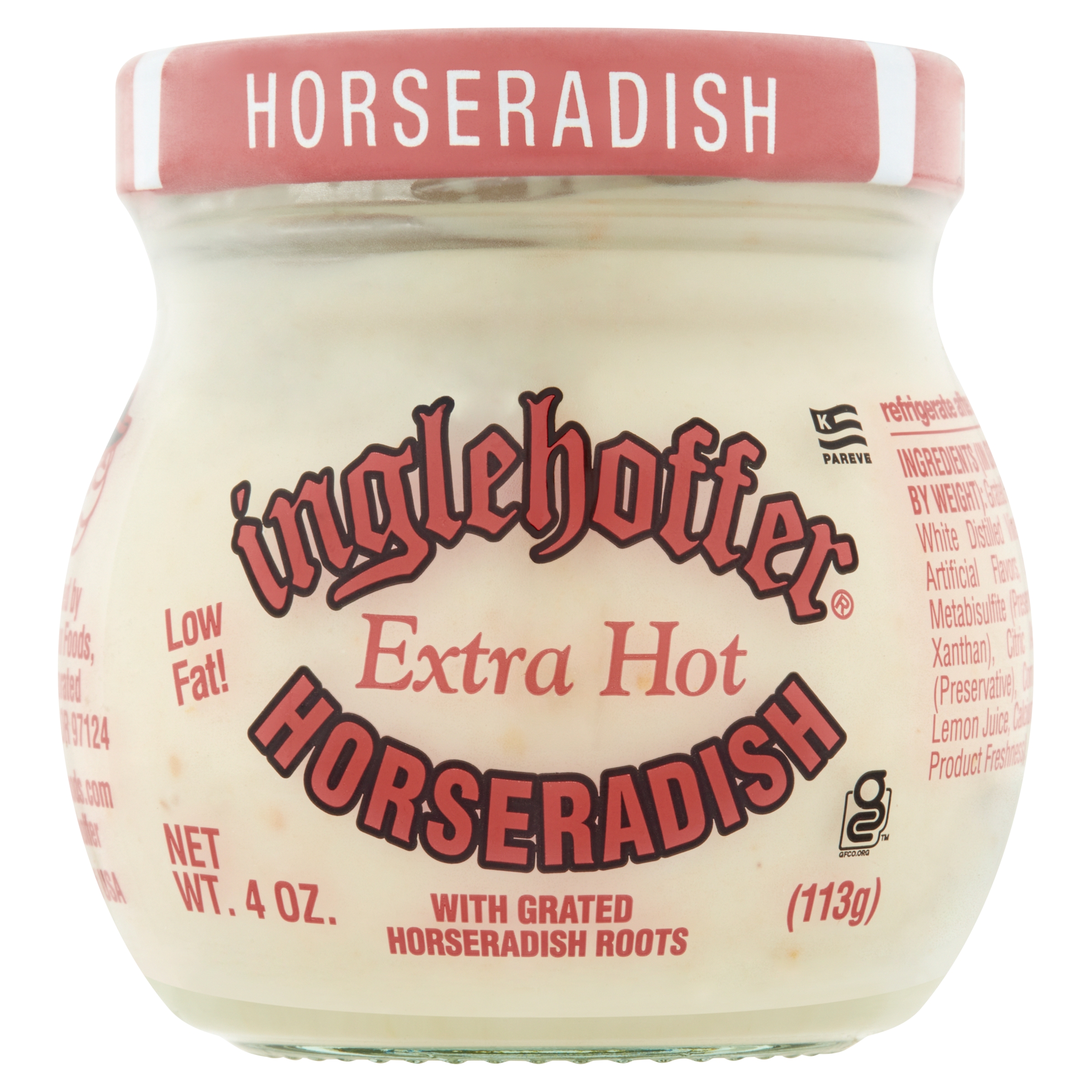 Inglehoffer Extra Hot Horseradish, 4 oz Jar - image 1 of 6