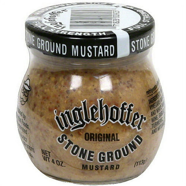Inglehoffer Original Stone Ground Mustard, 4 oz (Pack of 12)