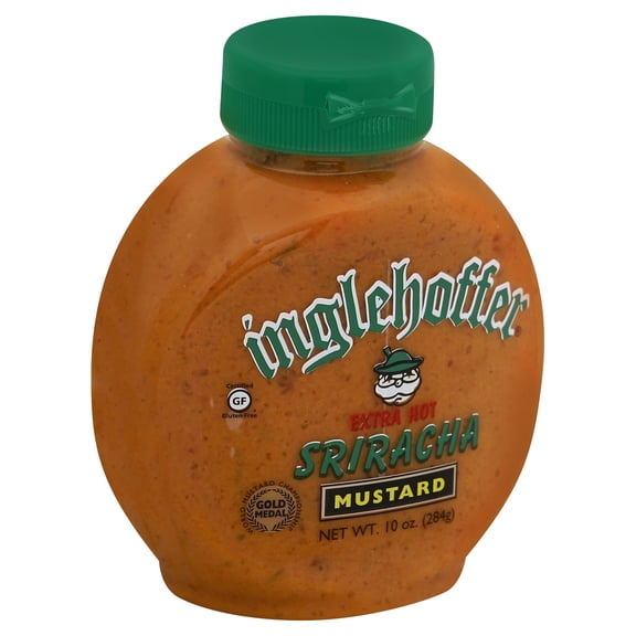Inglehoffer Squeeze Sriracha Mustard Extra Hot 10.25 oz (Pack Of 6)