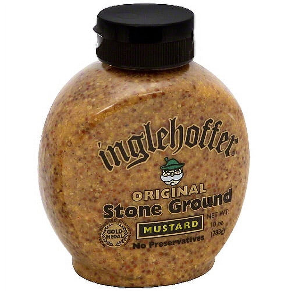 Inglehoffer Stone Ground Mustard, 10 oz (Pack of 6)