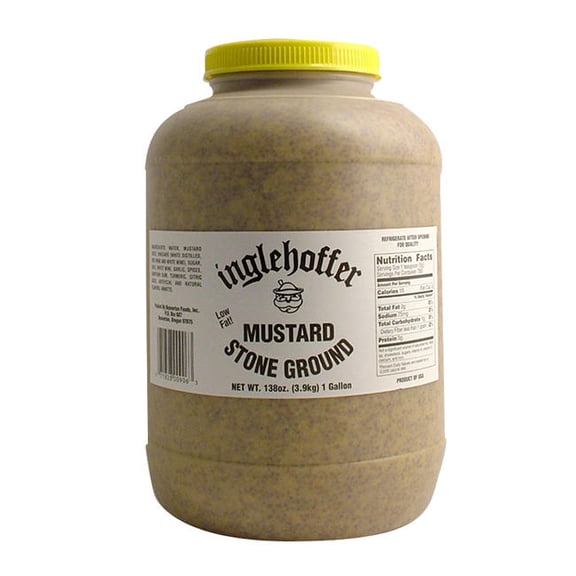 Inglehoffer Stone Ground Mustard cs 4/1 gal