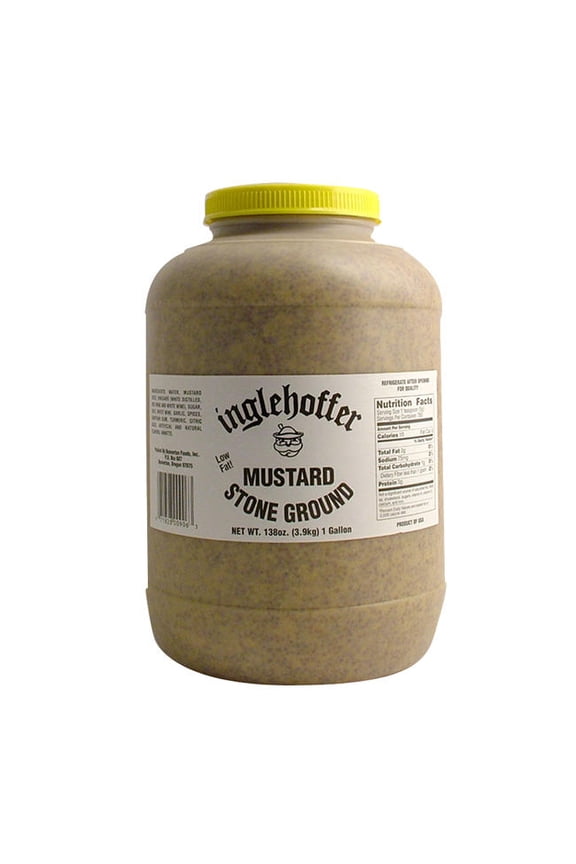 Inglehoffer Stone Ground Mustard cs 4/1 gal