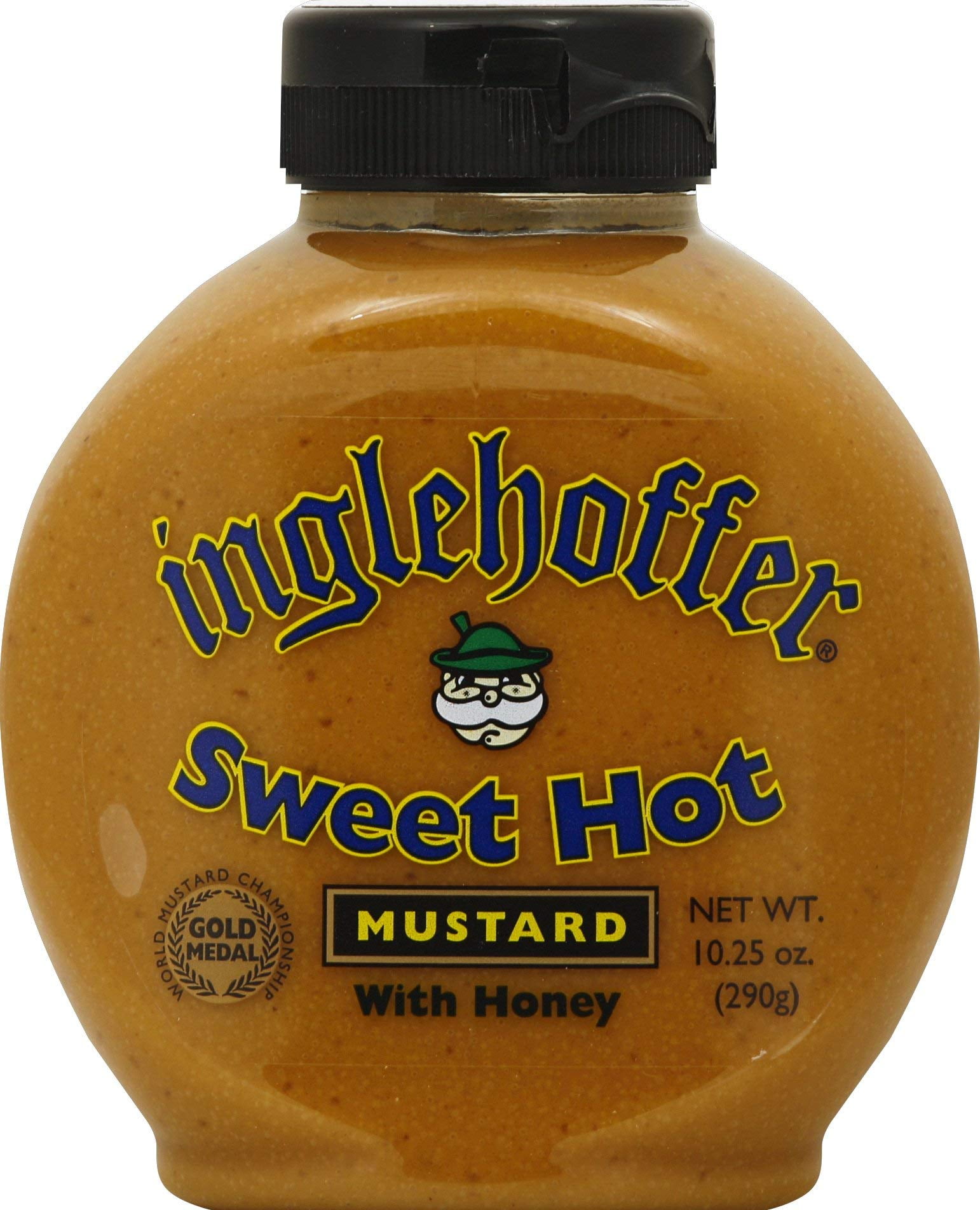 Inglehoffer Sweet Hot Mustard, 10.25 Ounce Squeeze Bottle, Spicy Bold ...
