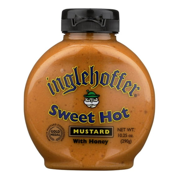 Inglehoffer Sweet Hot Mustard With Spices Organic Honey 10.25oz (6 Pack)