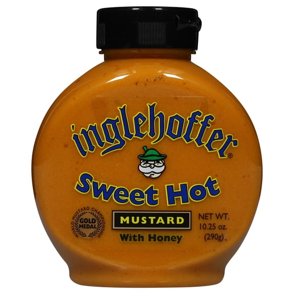 Inglehoffer Sweet Hot Mustard With Honey, 10.25 oz Bottle