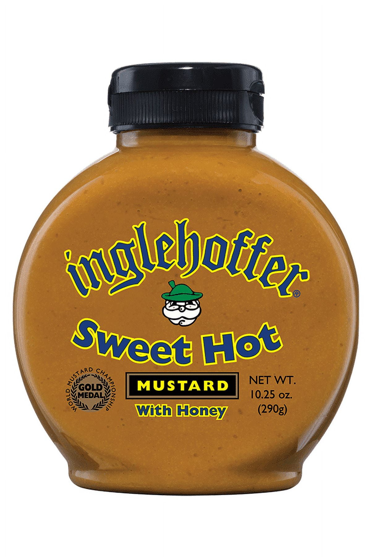 Inglehoffer Sweet Hot Mustard with Honey, 10.25 oz Bottle
