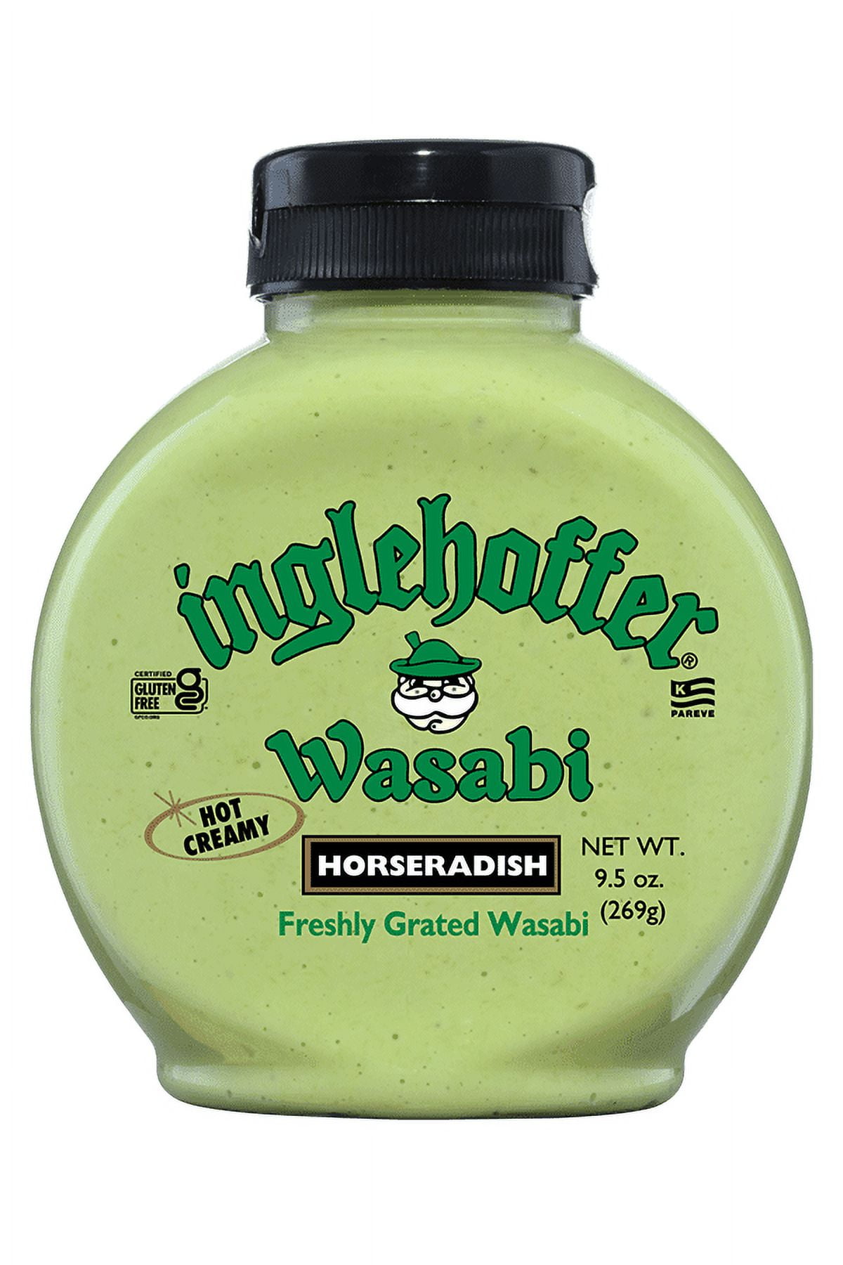 Inglehoffer Wasabi Horseradish, 9.5 oz, Gluten Free, Hot, Kosher