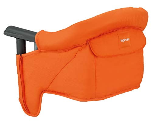 Compact Sunset Orange Portable Hook-On High Chair