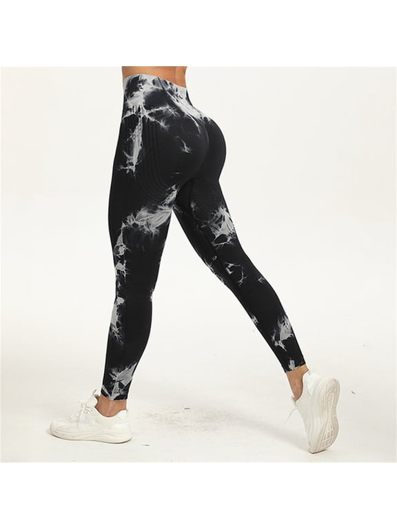 3D Compression Leggings for Women, High Waist Tummy Control Yoga Pants, Butt Lifting &Smooth Leggings Black L