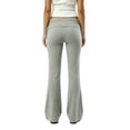 thumbnail image 1 of Inglocry Fold Over Lounge Pants for Women Y2K Low Rise Wide Leg Yoga Sweatpants Stretchy Foldover Pants Workout Bottoms 2026 Light Gray S, 1 of 3
