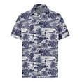 thumbnail image 1 of Inglocry Hawaiian Shirt for Men Short Sleeve Printed Casual Button Down Summer Beach Dress Summer Shirts For Men Blue XL, 1 of 3