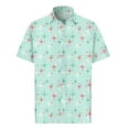 thumbnail image 1 of Inglocry Hawaiian Shirt for Men Short Sleeve Printed Casual Button Down Summer Beach Dress Summer Shirts For Men Multicolor 7XL, 1 of 3