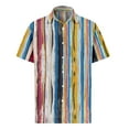 thumbnail image 1 of Inglocry Hawaiian Shirt for Men Short Sleeve Printed Casual Button Down Summer Beach Dress Summer Shirts For Men Multicolor M, 1 of 3