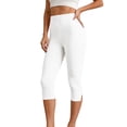 thumbnail image 1 of Inglocry High Waisted Leggings for Women - Tummy Control Yoga Pants for Workout Running Athletic Women's Leggings Plus Size White XL, 1 of 6