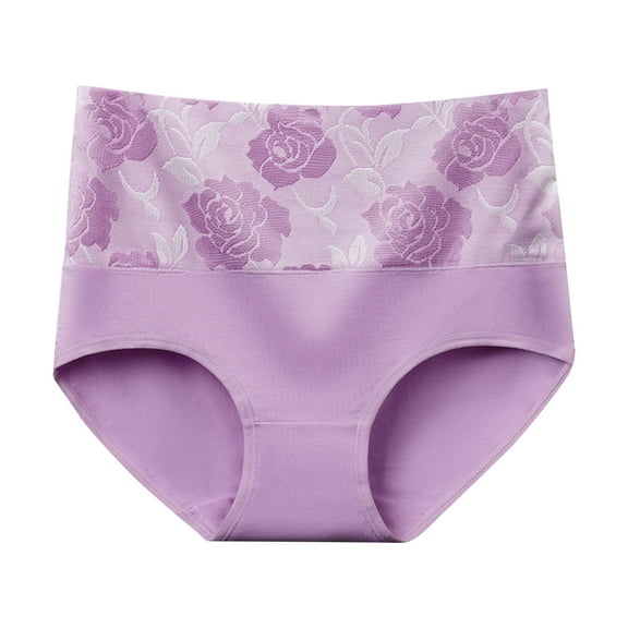 Inglocry Leakproof Panties, Leak Proof Underwear For Women, High Waist Leakproof & Comfortable Panties Purple XL
