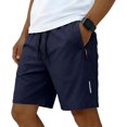thumbnail image 1 of Inglocry Men's Quick Dry Athletic Shorts Workout Running Elastic Waist Drawstring Summer Gym Shorts with Zipper Pockets 2026 Navy 2XL, 1 of 4