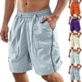 thumbnail image 1 of Inglocry Men's Running Shorts with Zipper Pockets Quick Dry Athletic Gym Workout Shorts Lightweight Stretch Saffron XL, 1 of 6