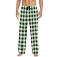 thumbnail image 1 of Inglocry Mens Pajama Pants Pj Bottoms Fall Plaid Lounge Pants Baggy Lightweight Pj Pants For Men Comfy Sleepwear Blue 3XL, 1 of 4