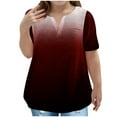 thumbnail image 1 of Inglocry Oversized T-Shirts for Teen Girls Summer Tops Tie Dye Short Sleeve vneck Tee Shirts Vintage Tops Red 3-4 Years, 1 of 4