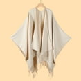 thumbnail image 1 of Inglocry Pashmina Shawl Wraps Women Knitted Shawls and Wraps Cardigan Cape Wool Shoulder Top Sweater Shawl Scarf 2025 Beige, 1 of 3