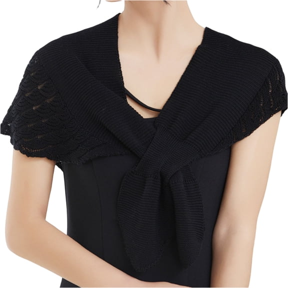 Inglocry Pashmina Shawls Scarfs Womens Soft Wrap for Evening Fashion Travel Casual Solid Color Shawl Wraps Black 13 In