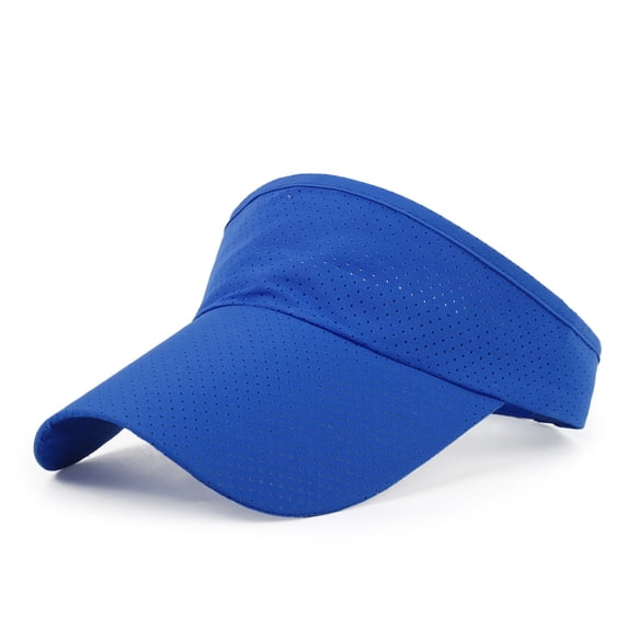 Inglocry Sports Sun Visor Hats Adjustable Cooling Athletic Visors Hat Baseball Cap for Women Men Golf Tennis Cycling Running Royal Blue One Size