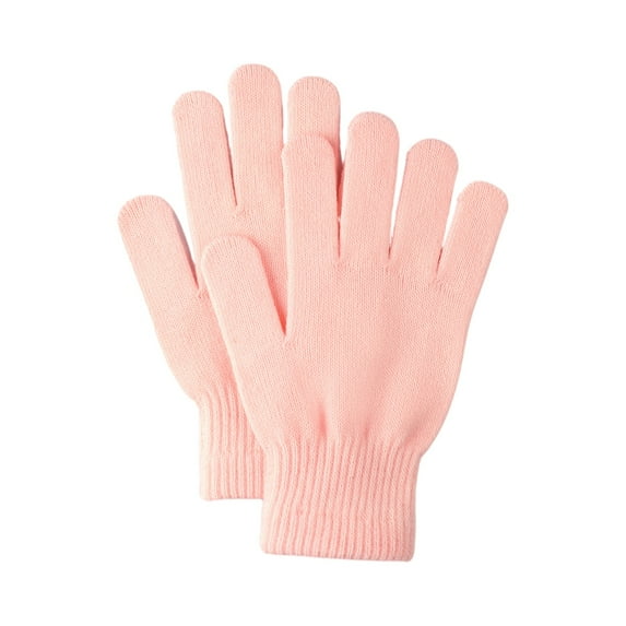 Inglocry Winter Gloves for Women and Mens Casual Winter Fashion Warm Solid Color Gloves Light Pink 8 In