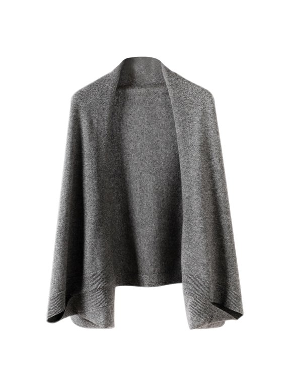 Womens Soft Shawl and Wraps Warm Shawl with Sleeves Pashminas Plain Shawls Wrap Lightweight Open Front Shawls 2025 Gray 50 In