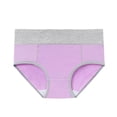thumbnail image 1 of Inglocry Womens Cotton Underwear, High Waisted Briefs Panties Plus & Regular Size, Breathable Soft Hipster Light Purple M, 1 of 2