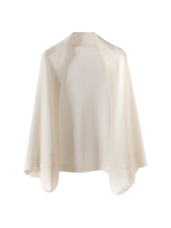Women's Soft Shawls and Wraps Warm Shawl with Sleeves Pashminas Plain Shawl Wrap Lightweight Open Front Shawls 2026 White 50 In